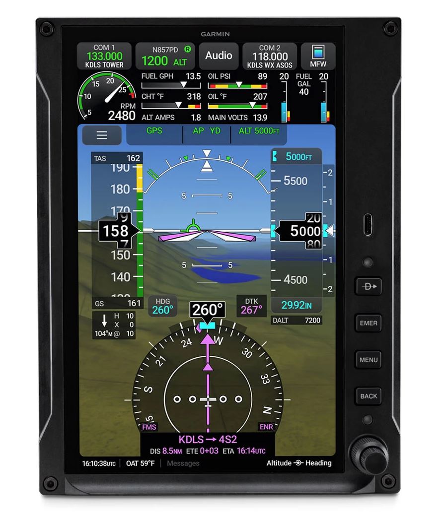 Garmin AXIS GDU 80P 8-Inch Portrait Flight Display Unit | 010-04143-00