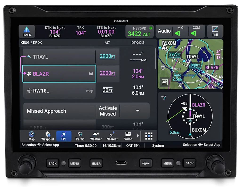 Garmin AXIS GDU 80L 8-Inch Landscape Flight Display Unit | 010-04145-00