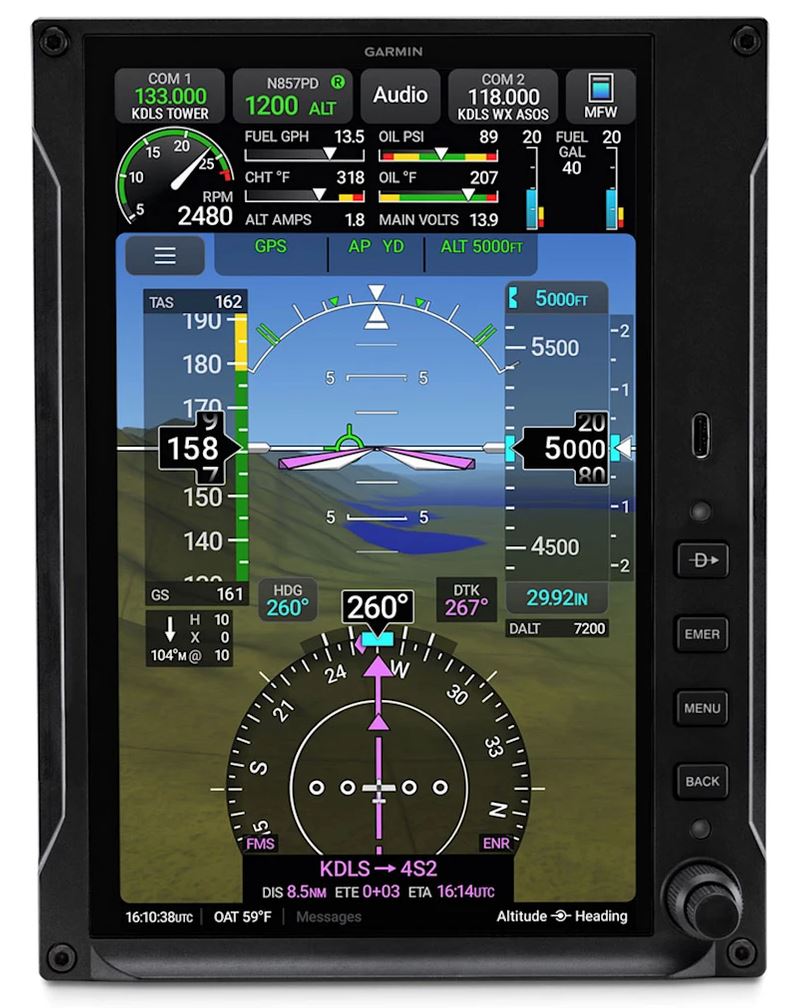 Garmin AXIS GDU 80PX 8-Inch Experimental Portrait Display | 010-04142-00